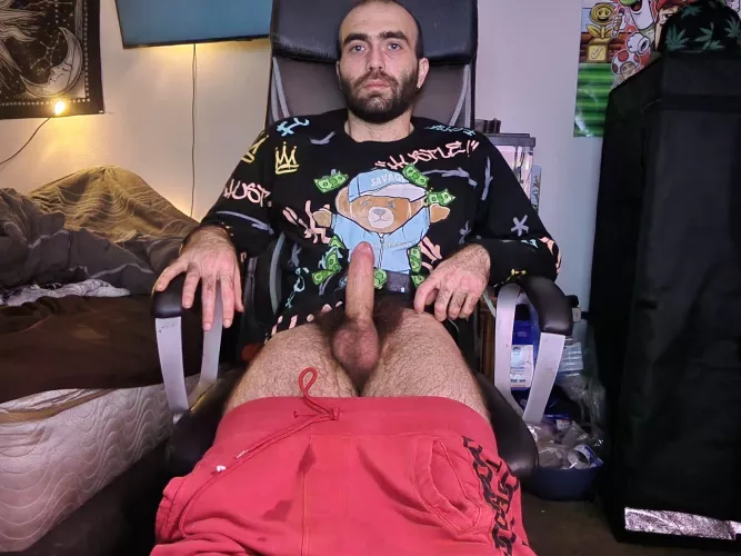 bald, hairy, beard hard cock. is this a weird combination?