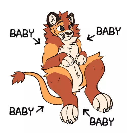 BIG BABY (Art by @LakkiTheFox)