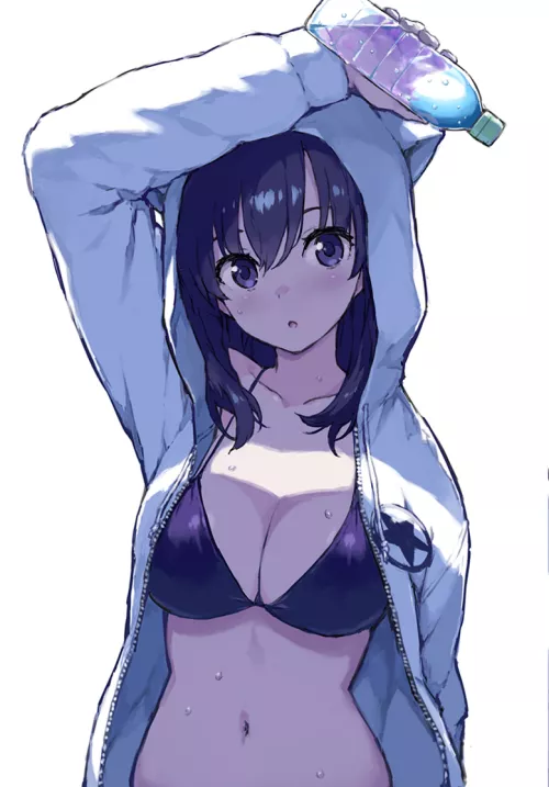 Bikini under hoodie [Artist's Original]