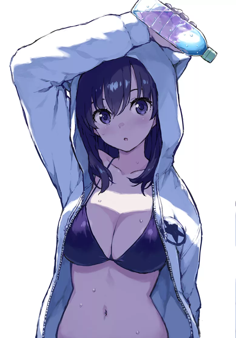 Bikini under hoodie [Artist's Original]