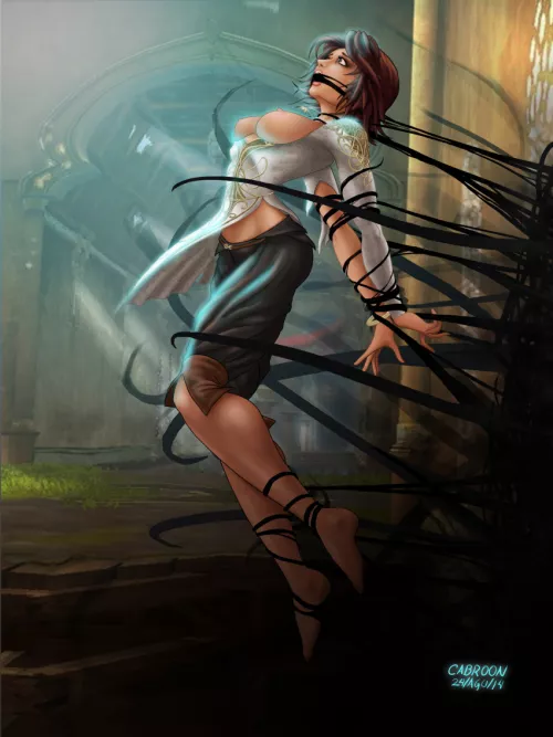 Elika jumped too early against the corruption trap (Cabroon) [Prince of persia]