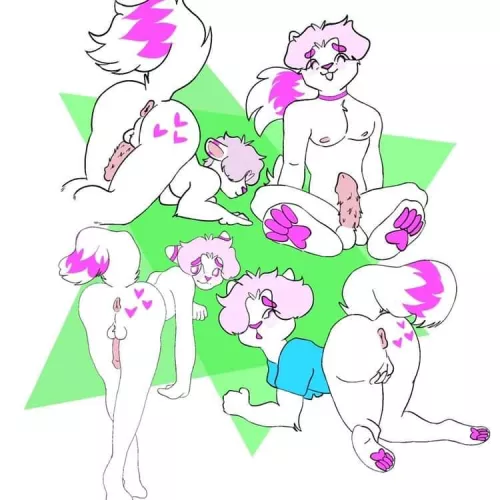 forgot I had this slutty OC (Flynnmoo) ~sketches taken with reference