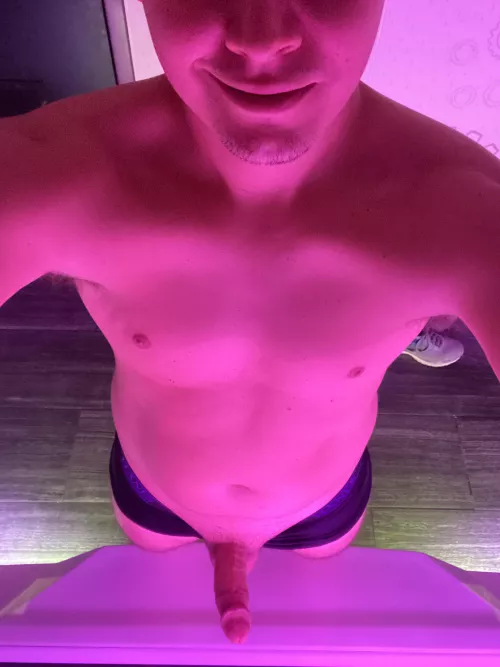 Getting my naughty glow on before cheering on the Bengals, Who Dey!