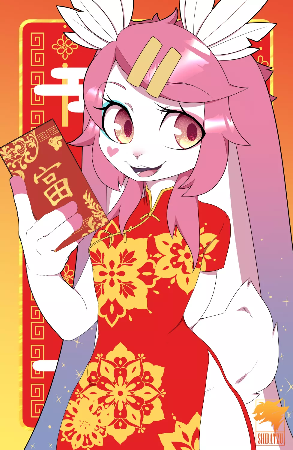 Happy lunar new year~ // Art by me @Shiratzu_