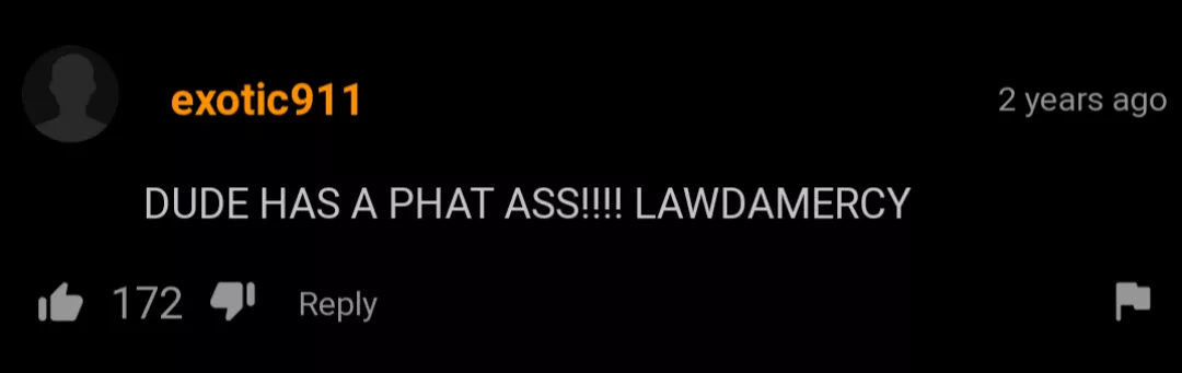 he had a very nice ass