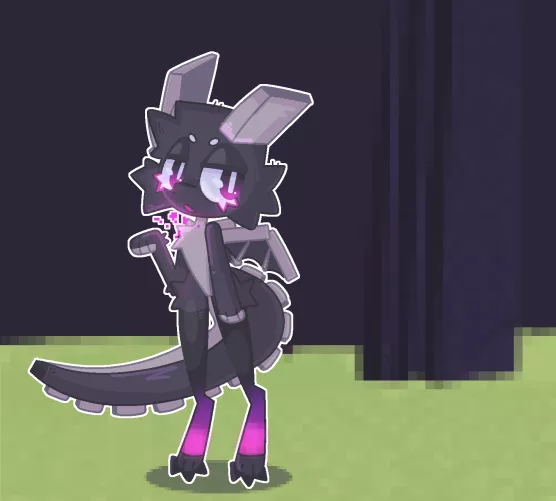 huh well this is a weird texture pack (art by me @fridgenstuffs on twitter)
