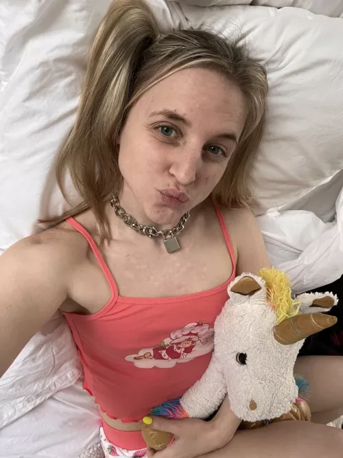 I love that daddy will never give bunny back the key to her collar