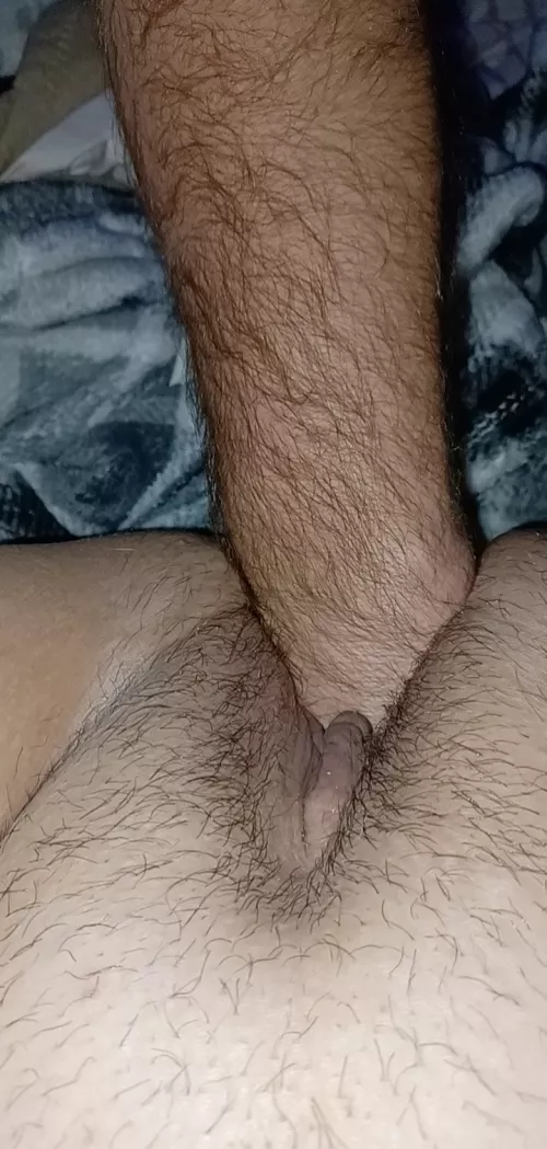 *i wake to his hand, resting warmly on my thigh. His eyes on mine as he slowly slides it up,up,up. my mind comprehends the slick on my leg as lube, when he slips 3 fingers in, gently, firmly, stretching me, before... 40 [f]