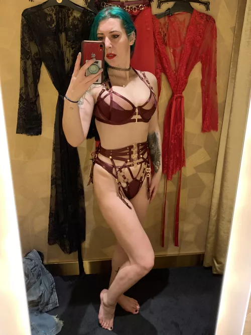 In the changing room