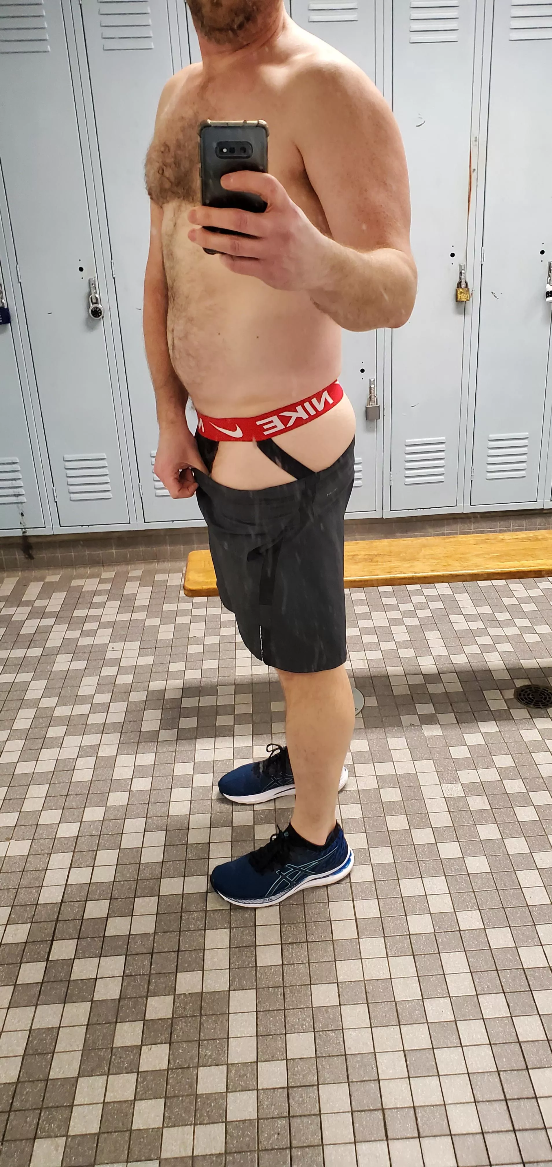 Locker room jock check