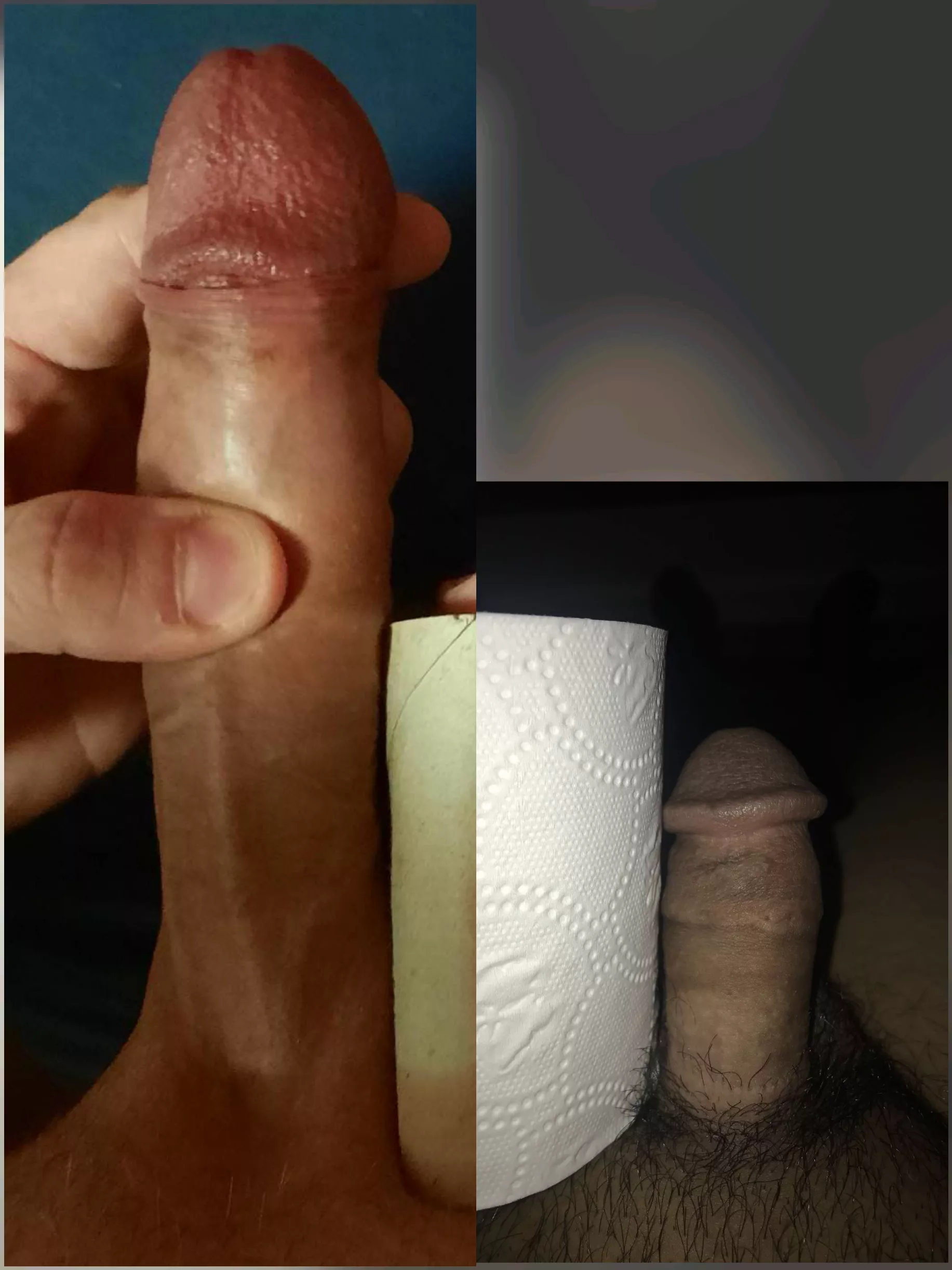 Me(left) vs. u/GqT8 compared hard 😁 He's so tiny, it's almost unreal !