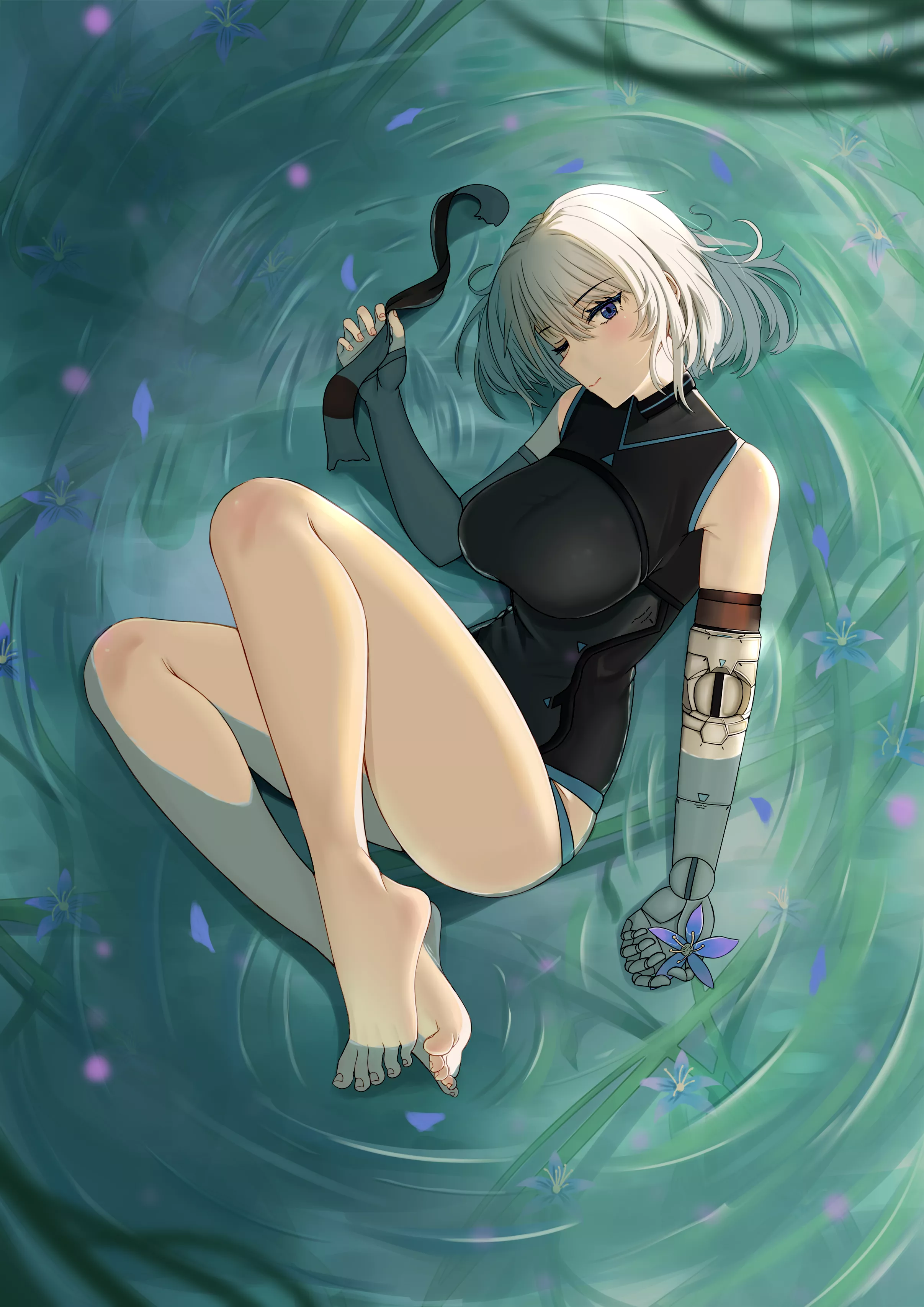 Partially Submerged Beauty (Snowball Man) [Original]