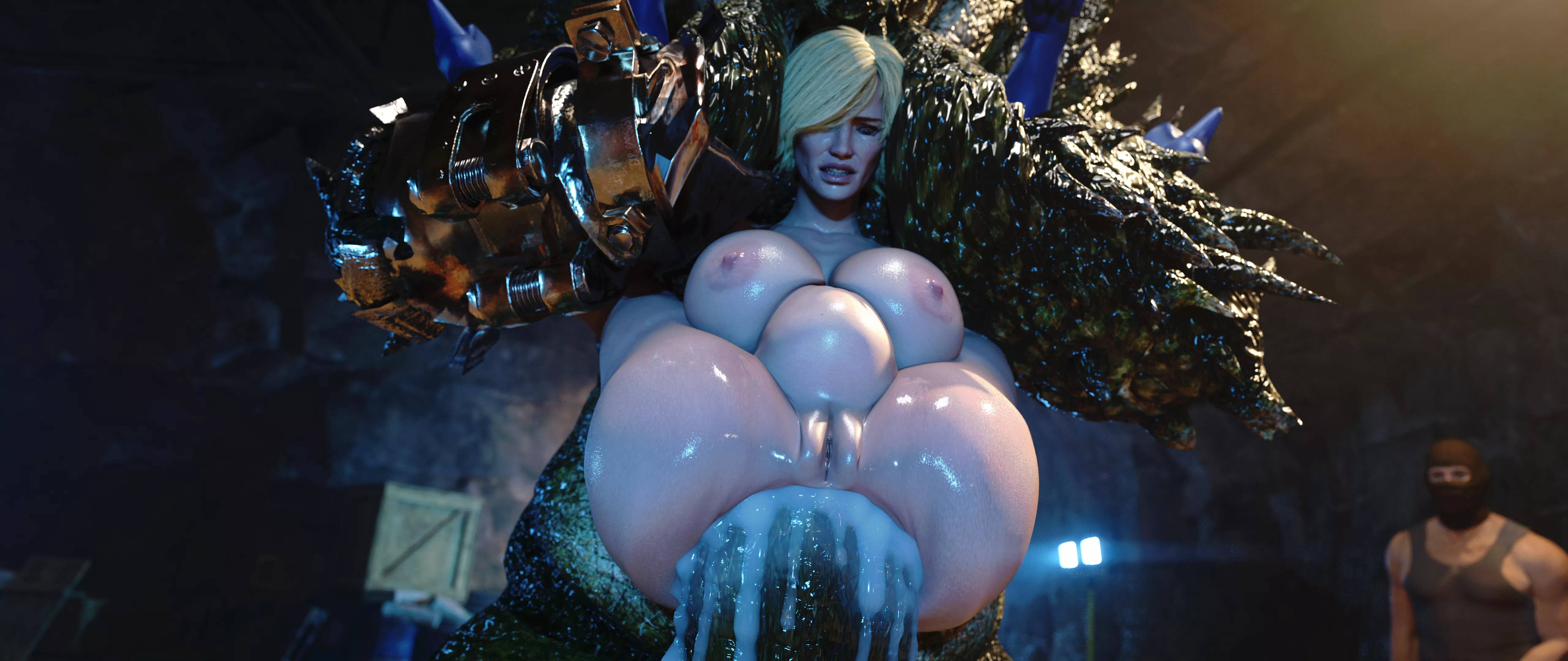 Power Girl Defeated By Killer Croc (IceDev) [DC]