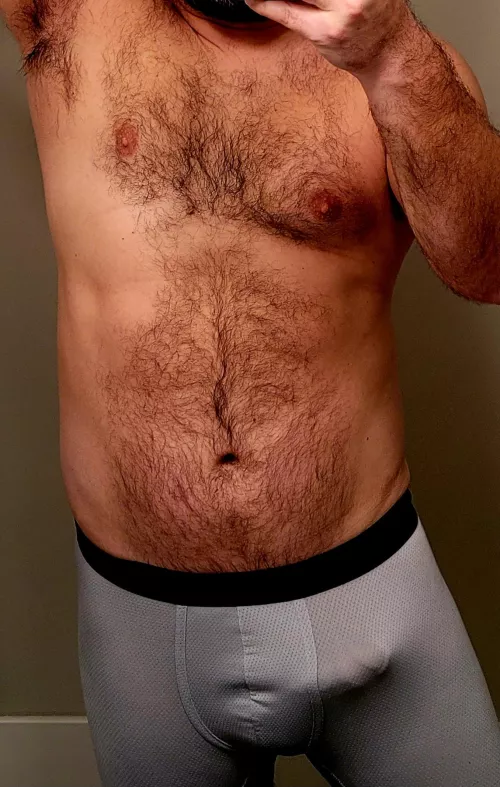 Saturday post work out bulge