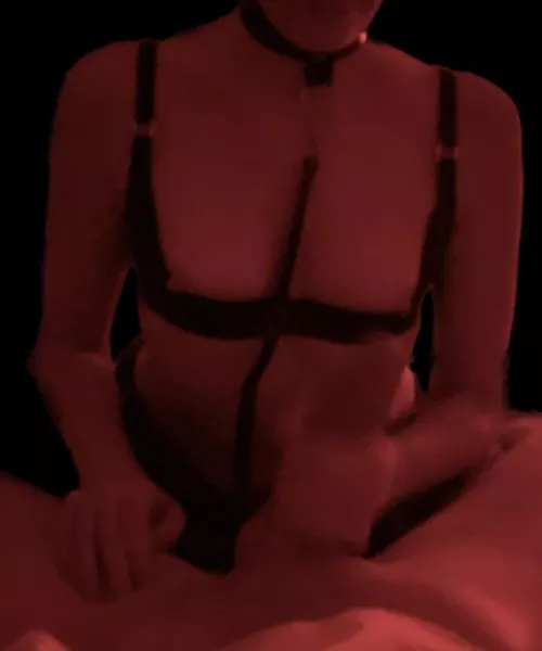 Seeing hubby’s reaction to my new lingerie and me giving my date a collar and leash to put on me was almost as hot as everything that came after 🙊