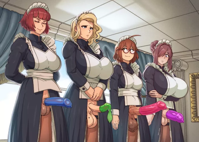 Seen so much futas, my brain starts to think girls have dicks by default...