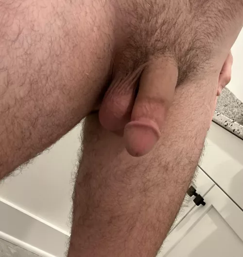 Semi softie before a shower. Im definitely a grower