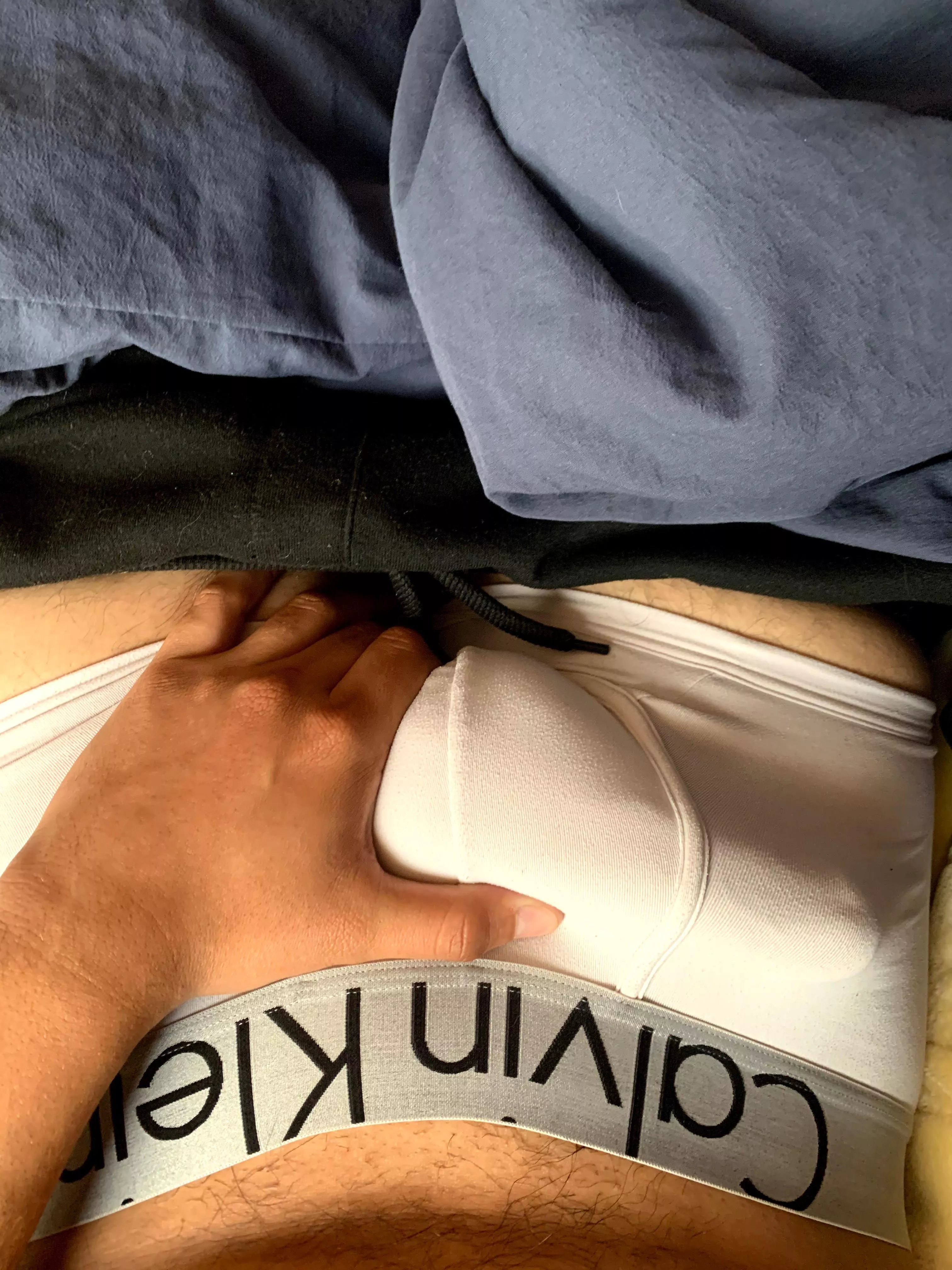 Soft cock outline in some micro fiber Calvin’s so soft