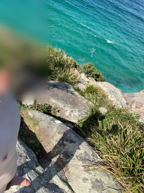 Stuck naked on the cliff