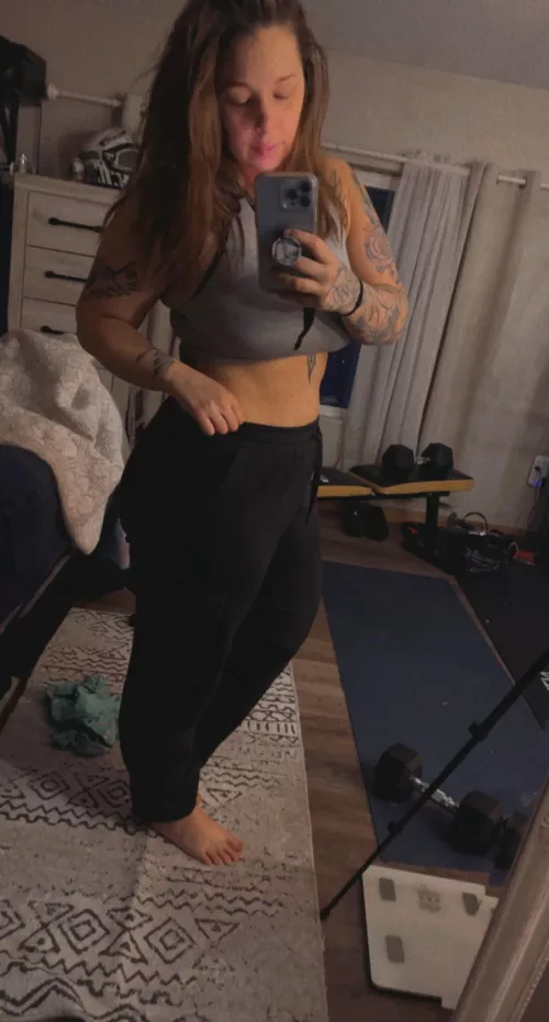 Sunday workout look it’s not lazy…it’s comfortable 🤣