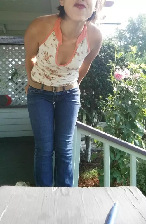 tank tops and no bras, name a better combo