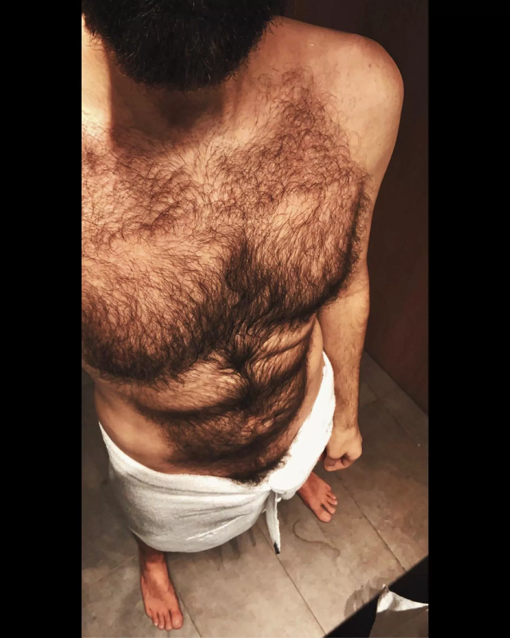 That post-shower hotel lighting tho...