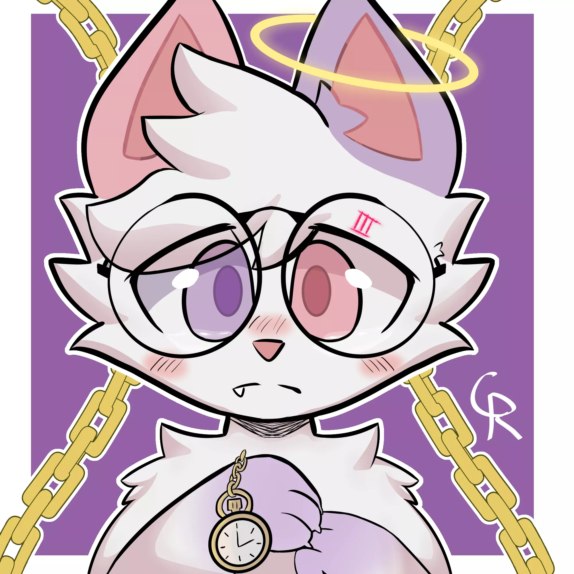 The expression of someone who's died thrice in a row, OC art by me (@Cl0udRider_)