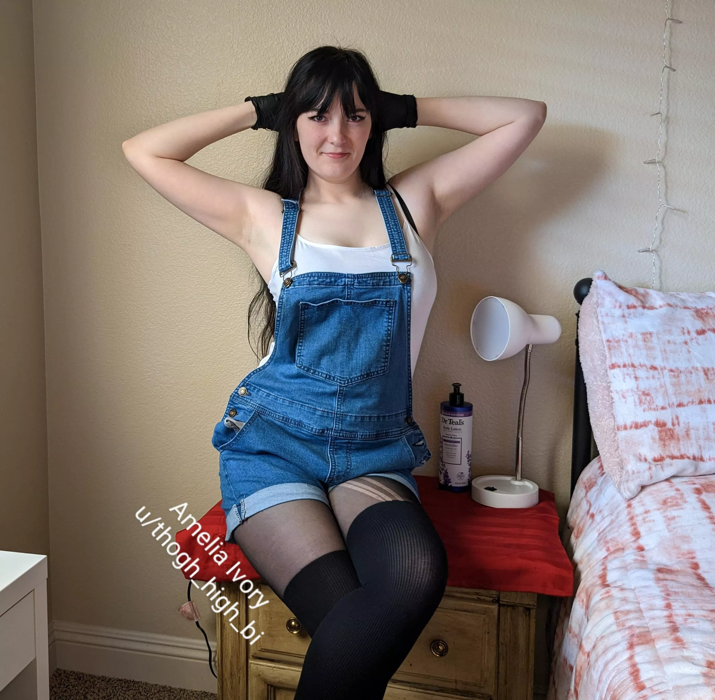Thigh highs and overalls are going to be what everyone is wearing 😉