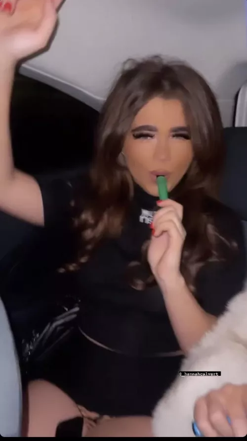 Tiger print panties on show