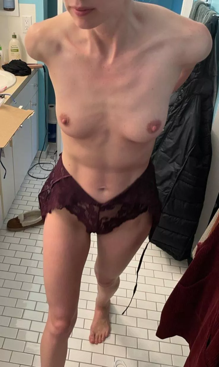 Trying on some new lingerie tonight...excited to see it?