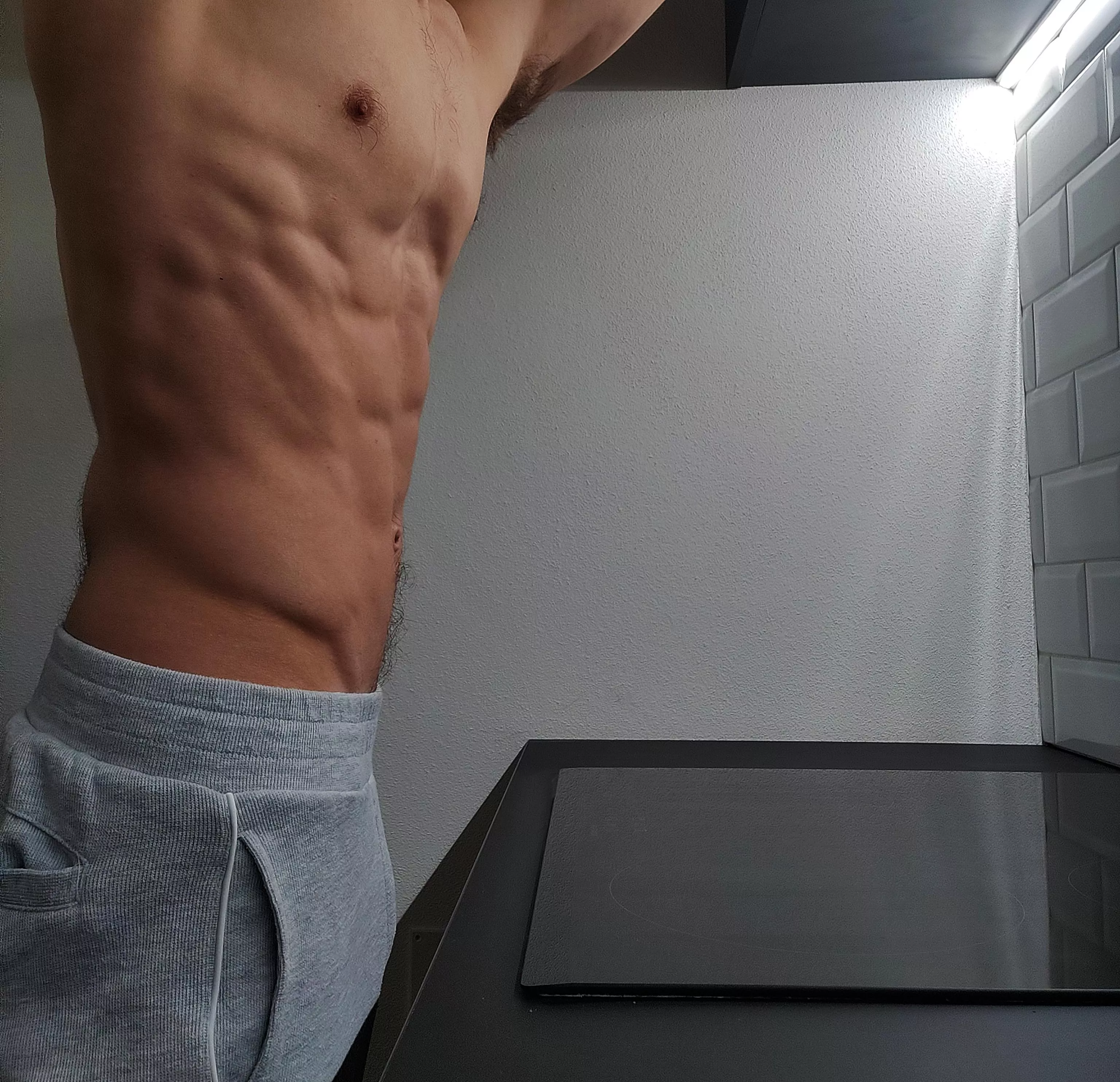 Would you like to feel my abs?