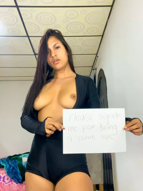 Yes Please Degrade Me White Gods, I'm Your Latina Slave!