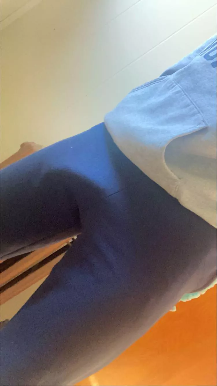 Aren’t blue sweatpants better than grey?