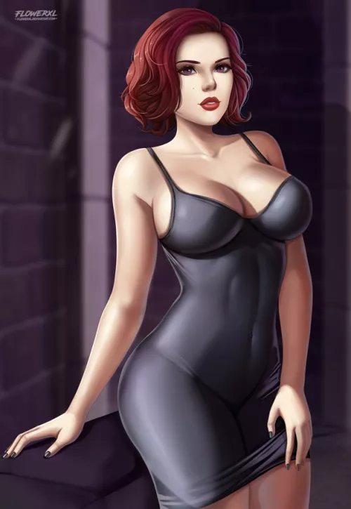 Black Widow Tight Dress (Flowerxl ) [Marvel]