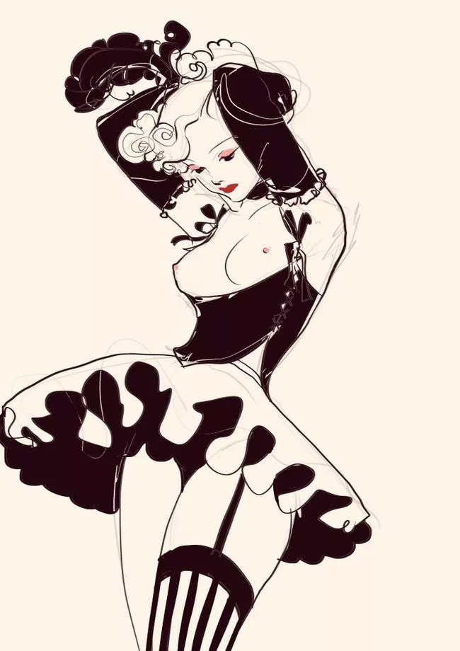 Flapper Sketch (Jasmin Darnell) [oc]