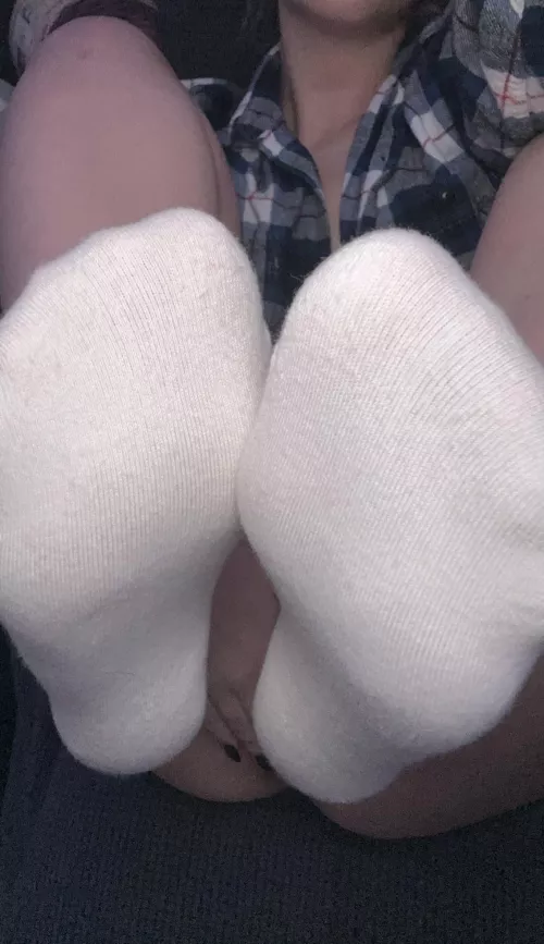 [f]resh white socks ready to be ruined 😇