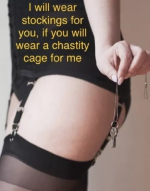 Get ready to be in cage 🔐 24/7 and make me your key holder