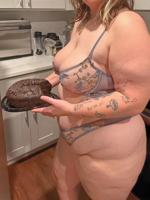 got the whole cake to myself 😋