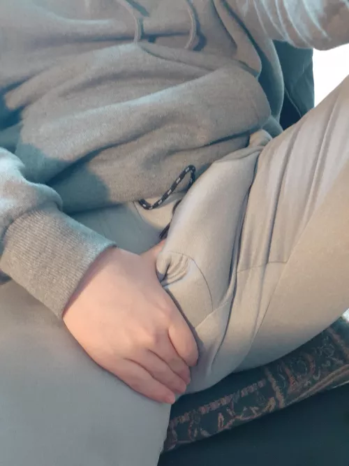 Grey joggers are dangerous when ur cock is big soft