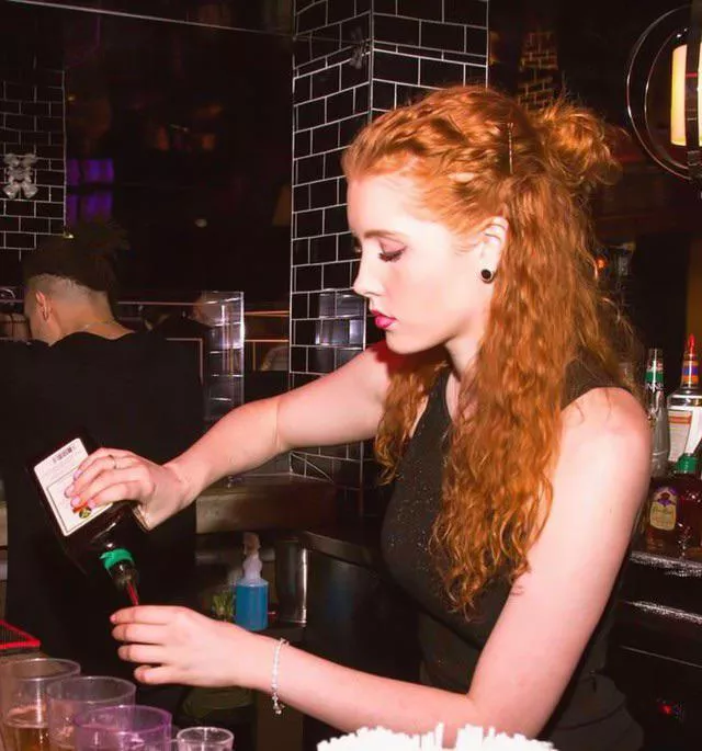 How much are you tipping your ginger bartender?