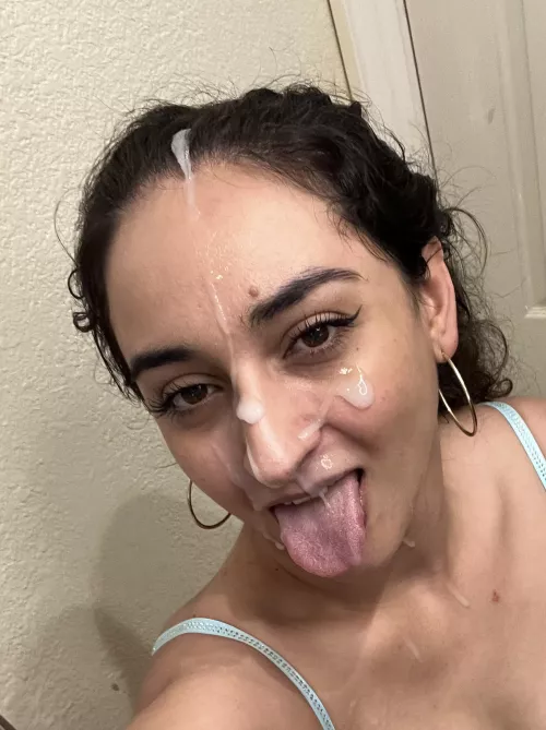 If I had a long enough tongue I would lick it off myself