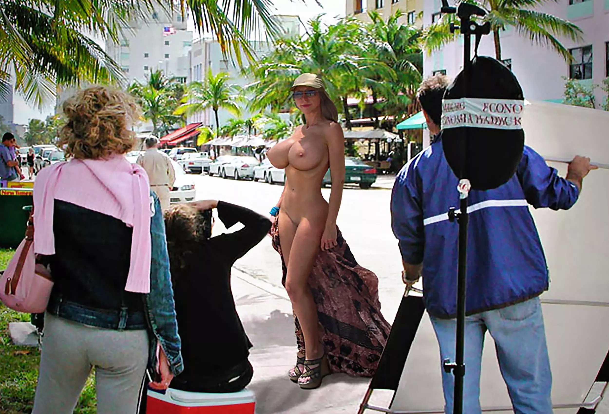 It's professional public flashing, but still...