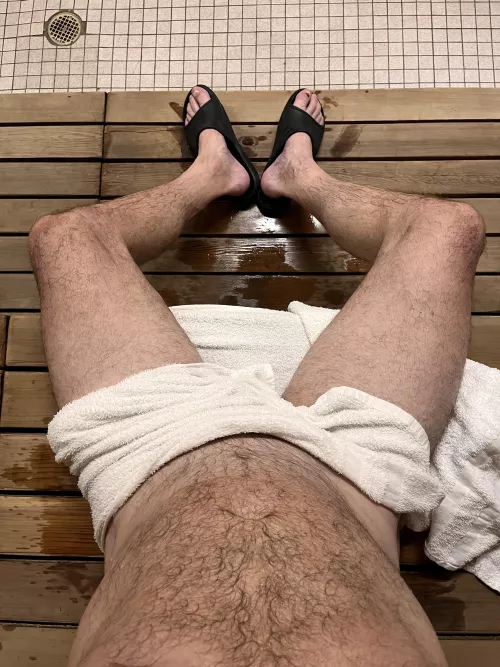 Love a hot sauna! Wish I could share it with someone!