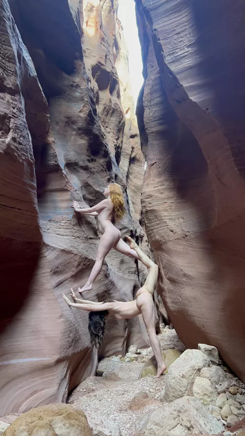 Me and my redhead friend driving each other up the wall!