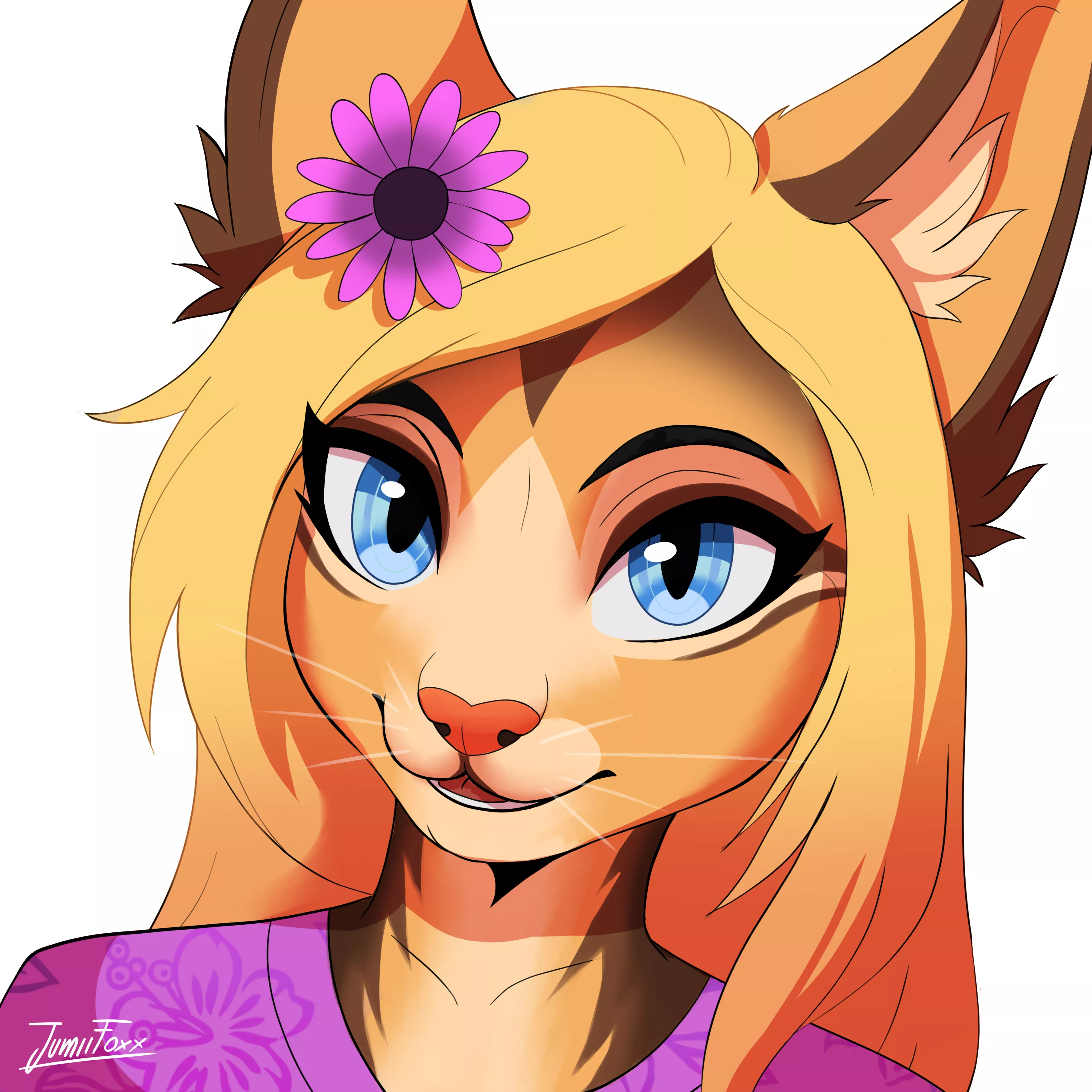 My furry, Primrose drawn by JumiiFoxx