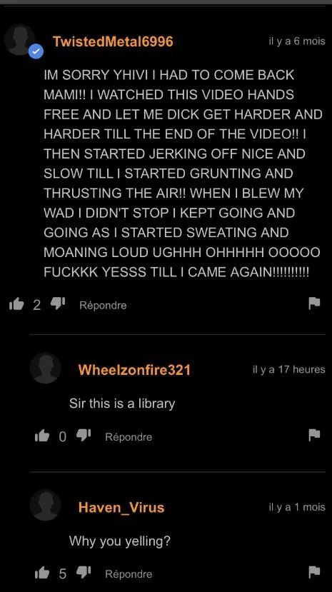 My man is screaming in the comments