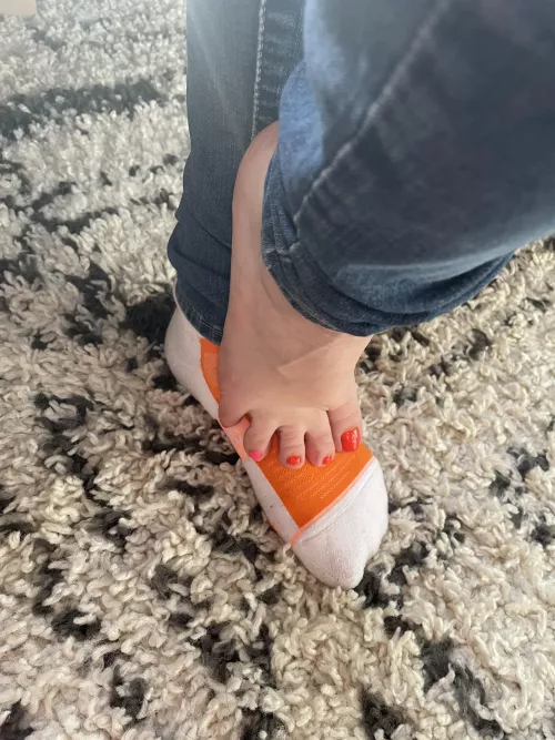My new pedicure matches my socks :)