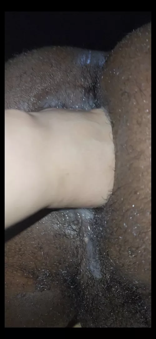 She almost put her fist completely in my asshole all 5 fingers made it