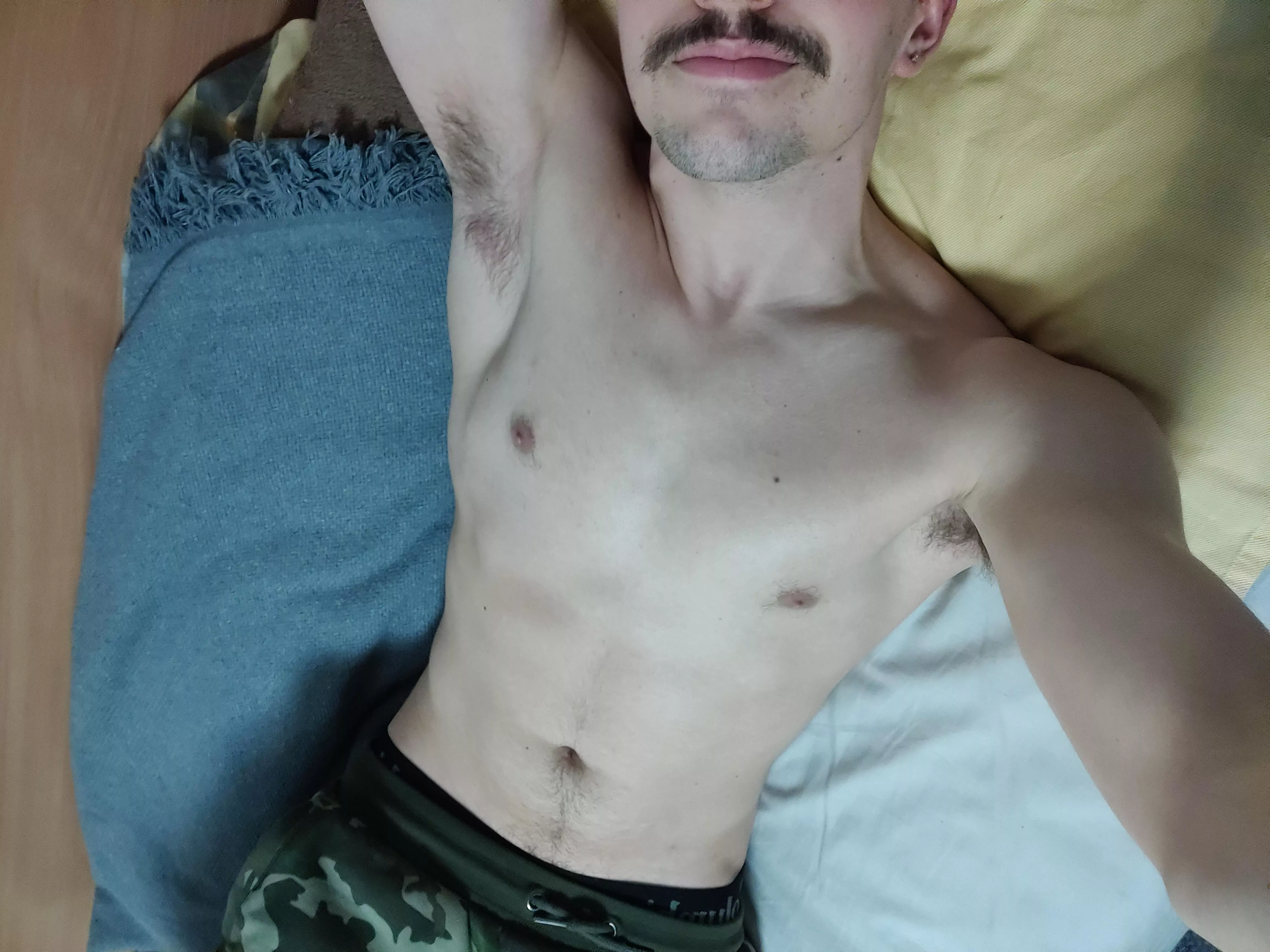 sniff them while we're lying in bed