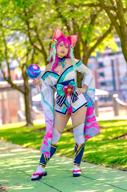 Spirit Blossom Ahri by CeraphsEmbrace